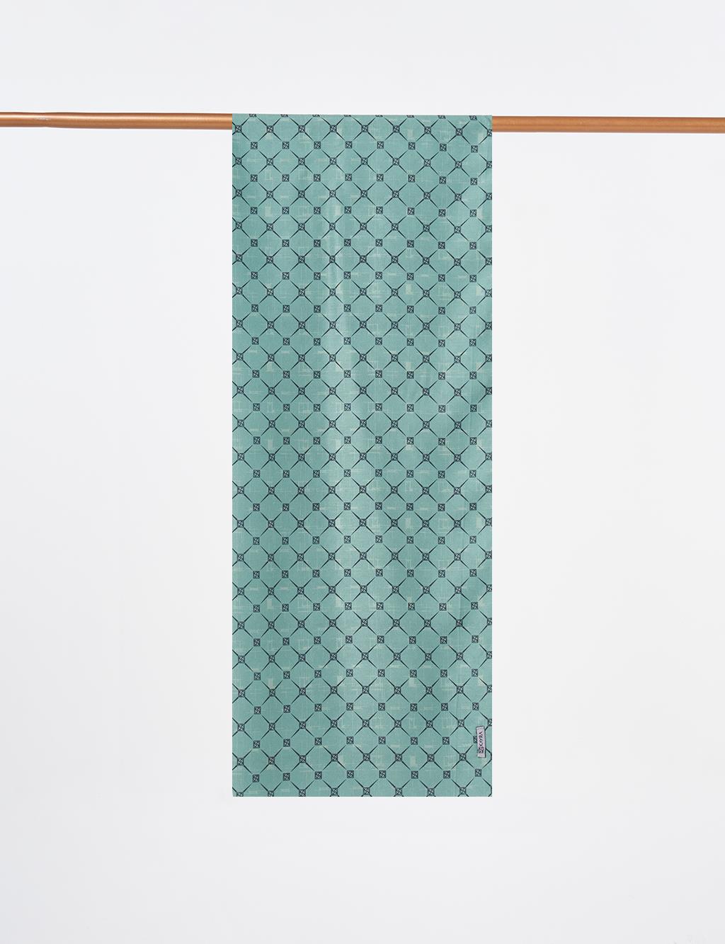 Monogram Patterned Shawl Mint