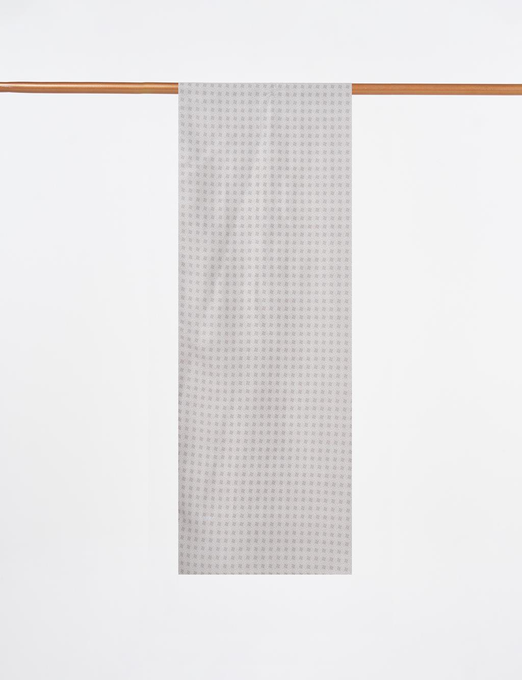 Checkered Pattern Shawl Mink