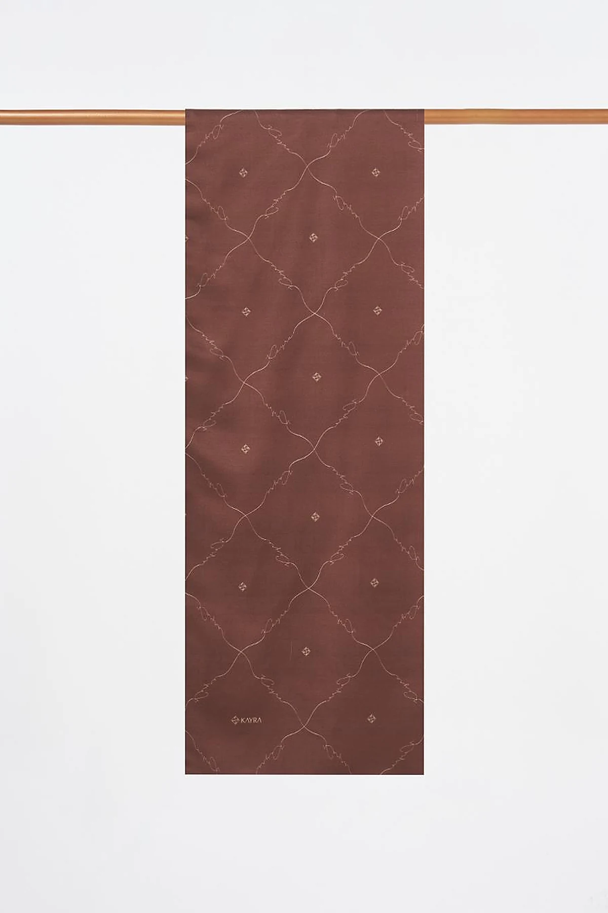 Signature Figurine Monogram Shawl Dark Brown