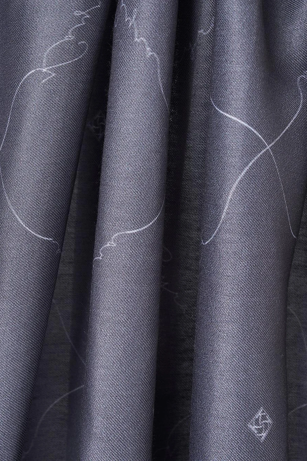 Signature Figurine Monogram Shawl Smoke