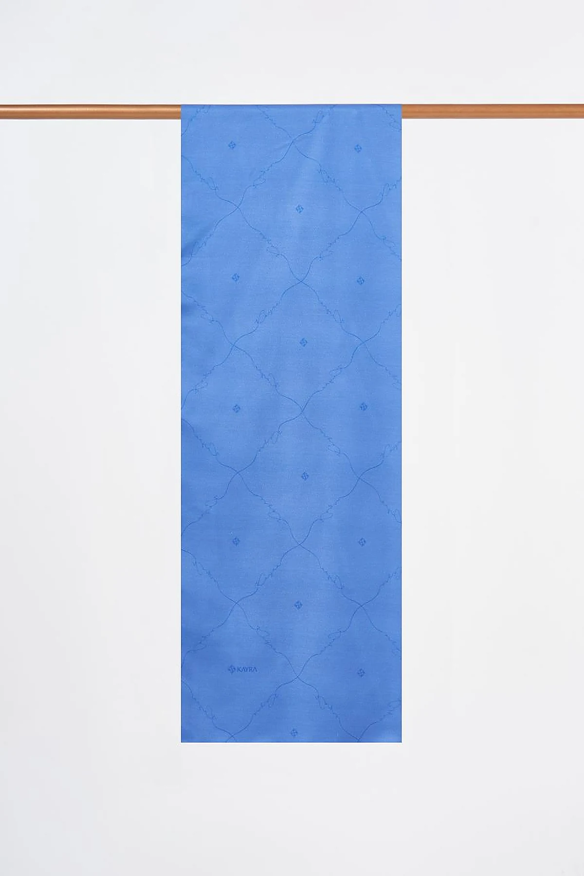 Signature Figurine Monogram Shawl Indigo
