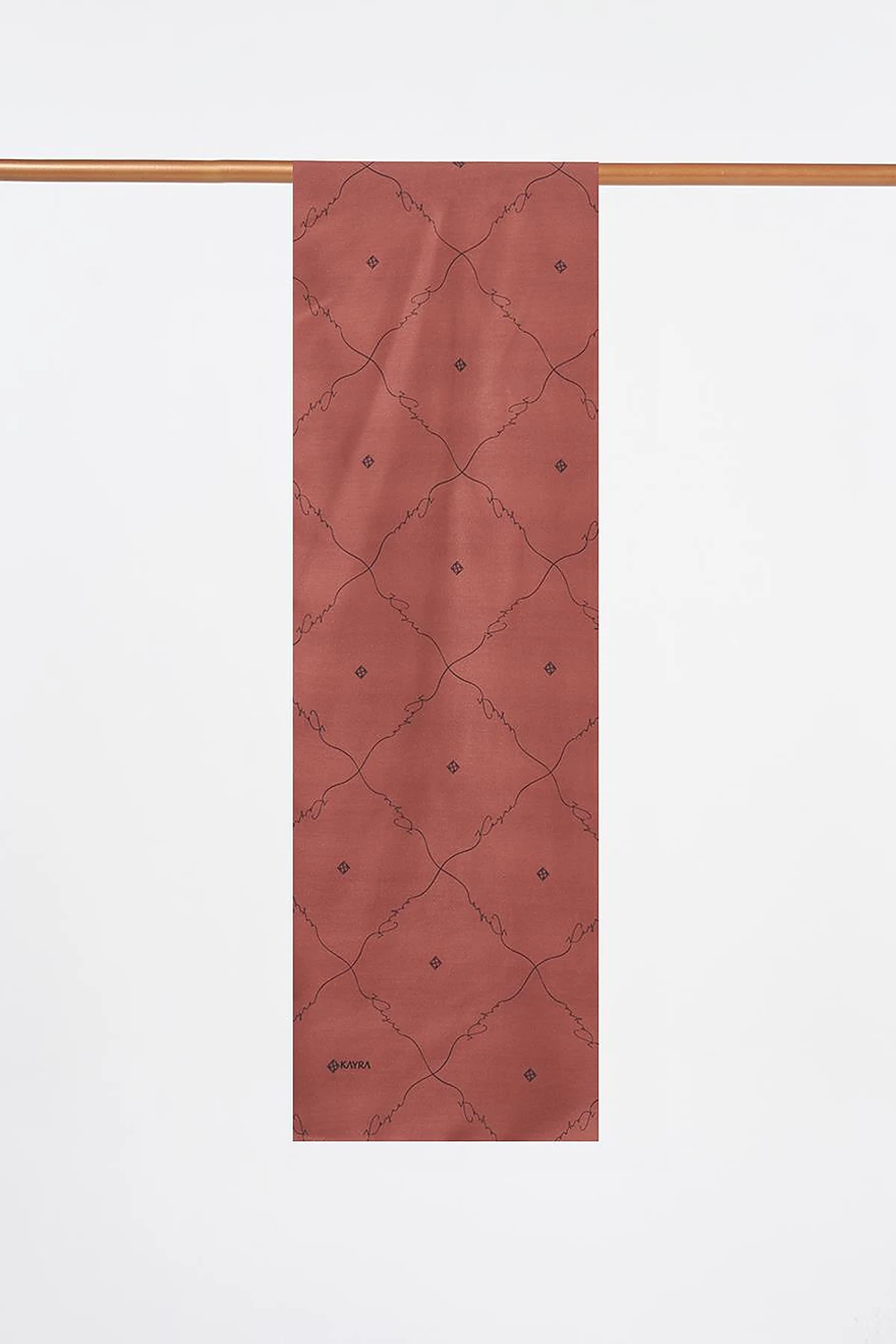 Signature Figurine Monogram Shawl Brown