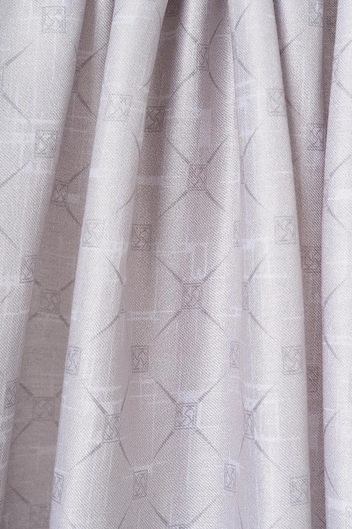 Monogram Patterned Shawl Mink