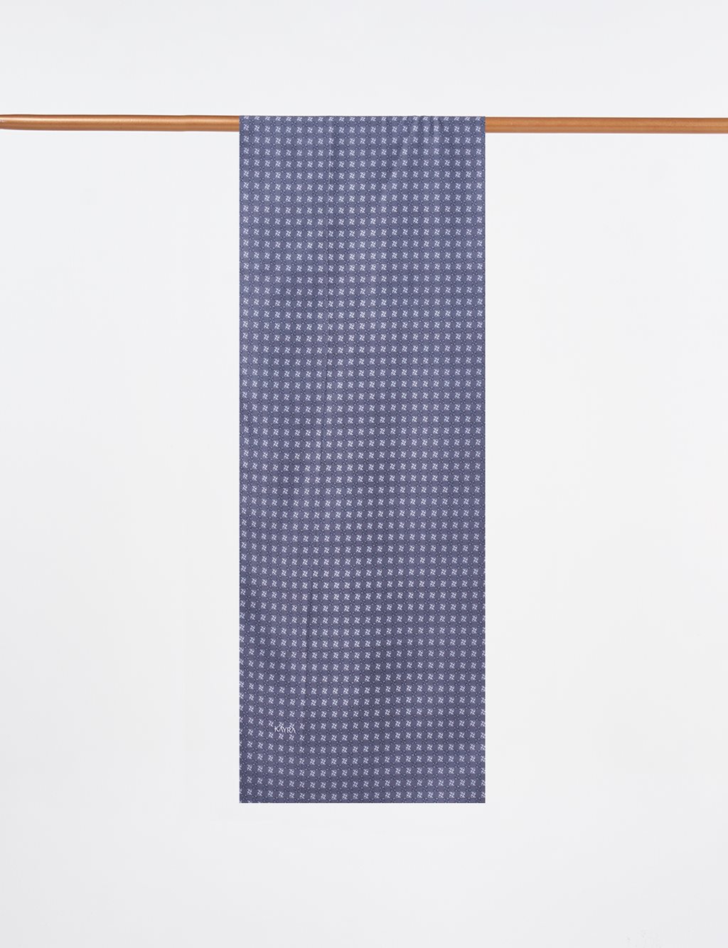 Checkered Pattern Shawl Anthracite