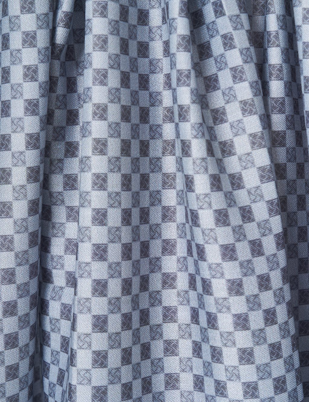 Checkered Pattern Shawl Mold Green