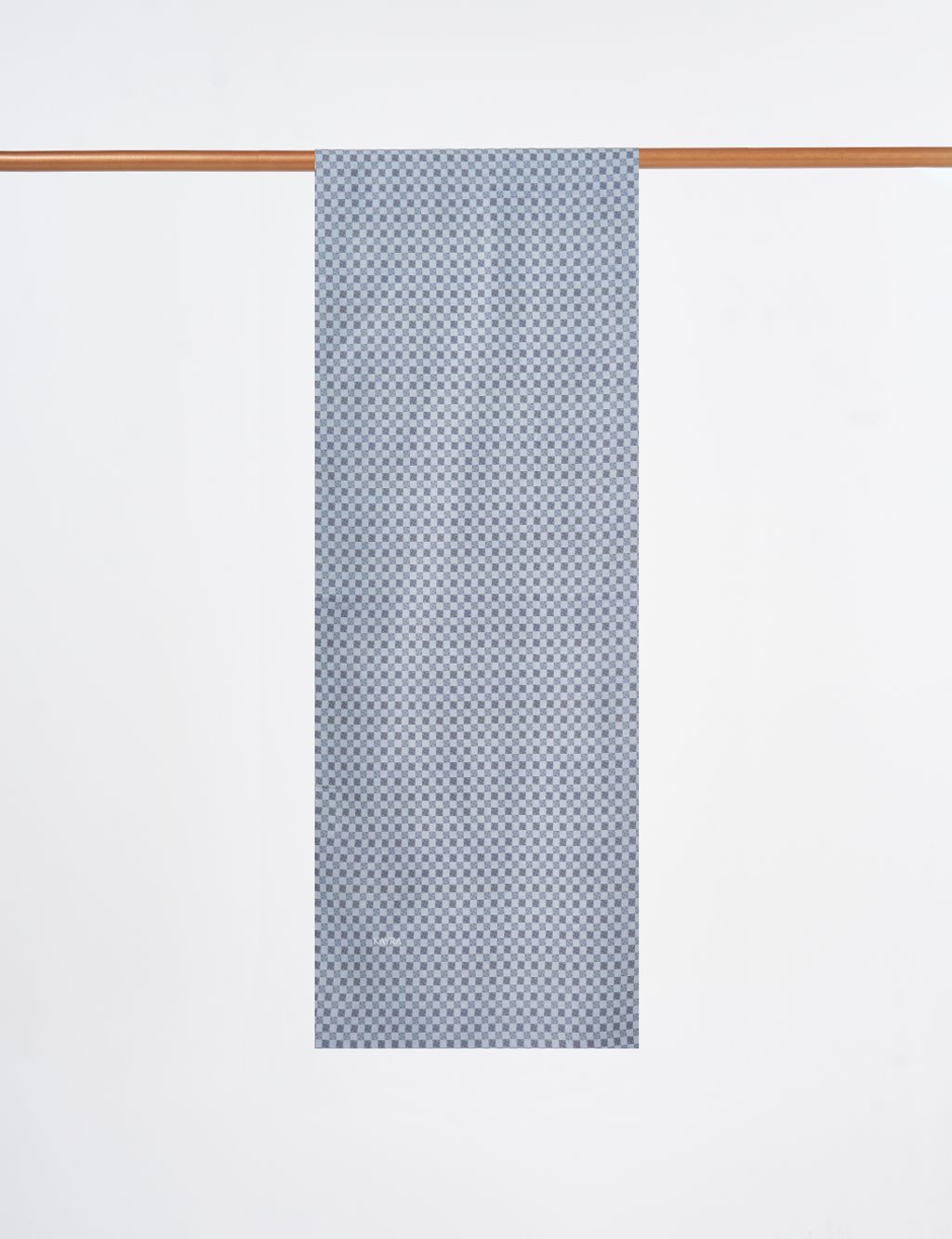 Checkered Pattern Shawl Mold Green