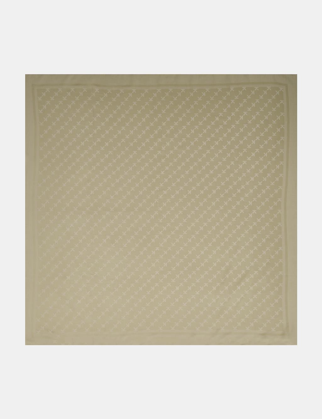 Minimal Monogram Patterned Scarf Mint