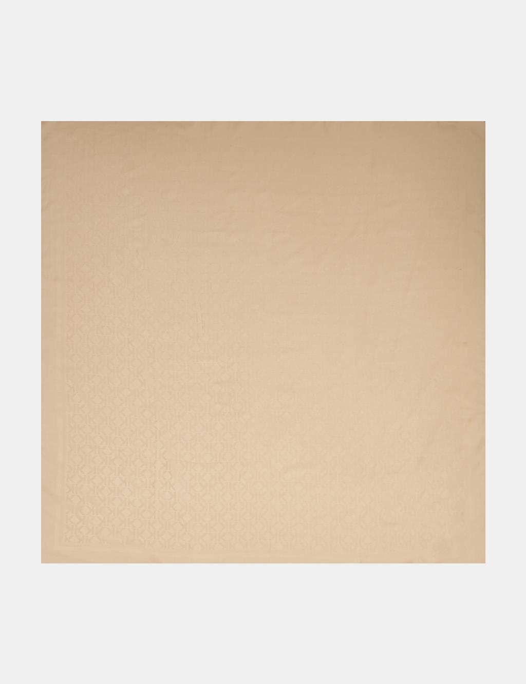 Logo Pattern Scarf Beige