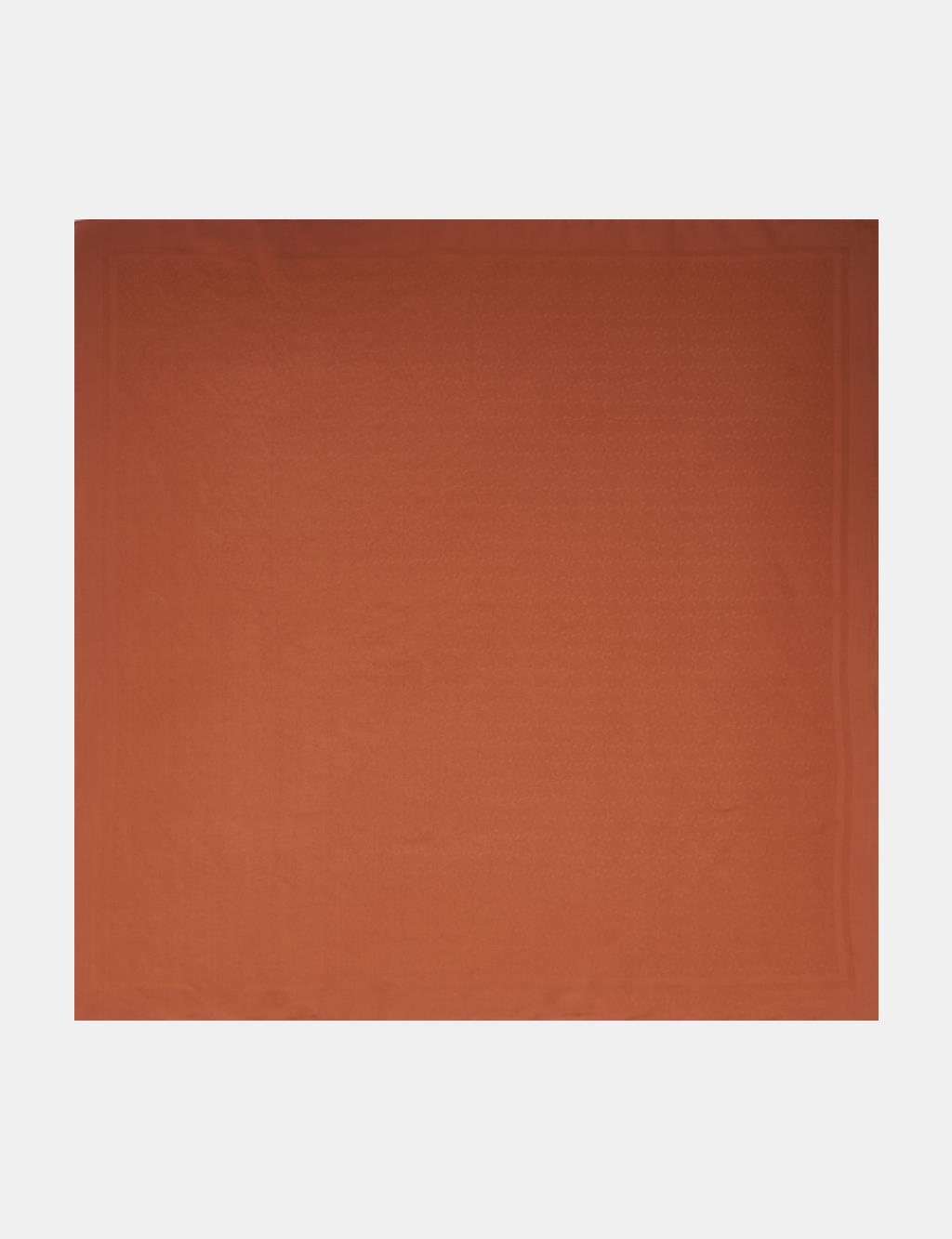 Monogram Patterned Scarf Cinnamon