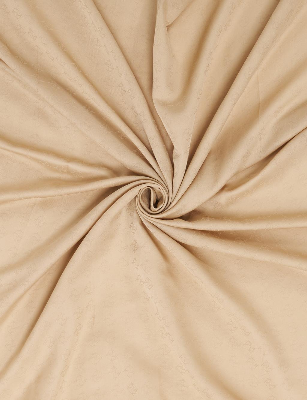 Monogram Patterned Scarf Beige