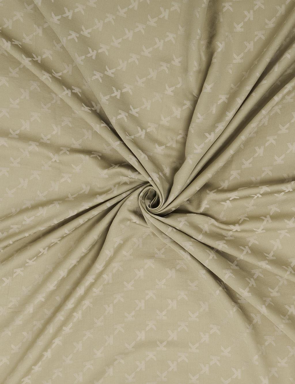 Minimal Monogram Patterned Scarf Mint