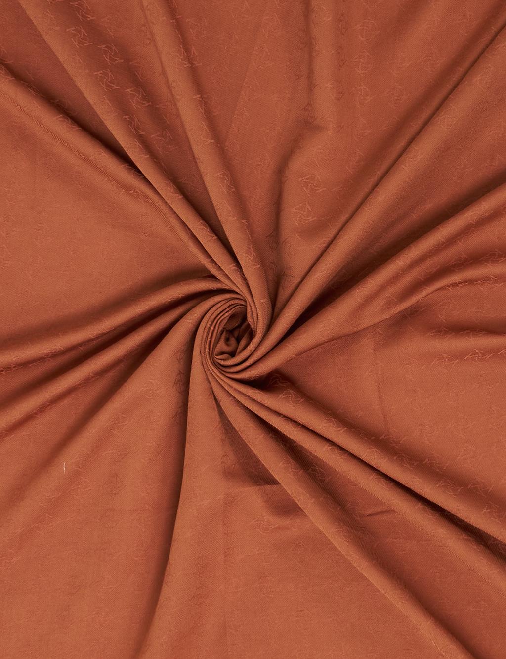 Monogram Patterned Scarf Cinnamon