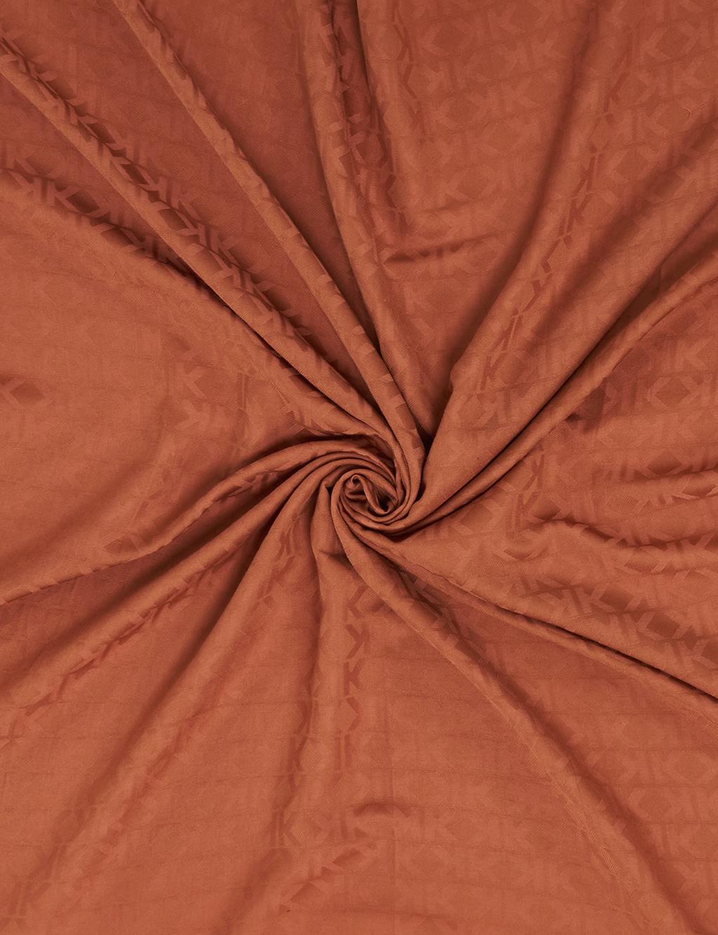 Logo Pattern Scarf Cinnamon