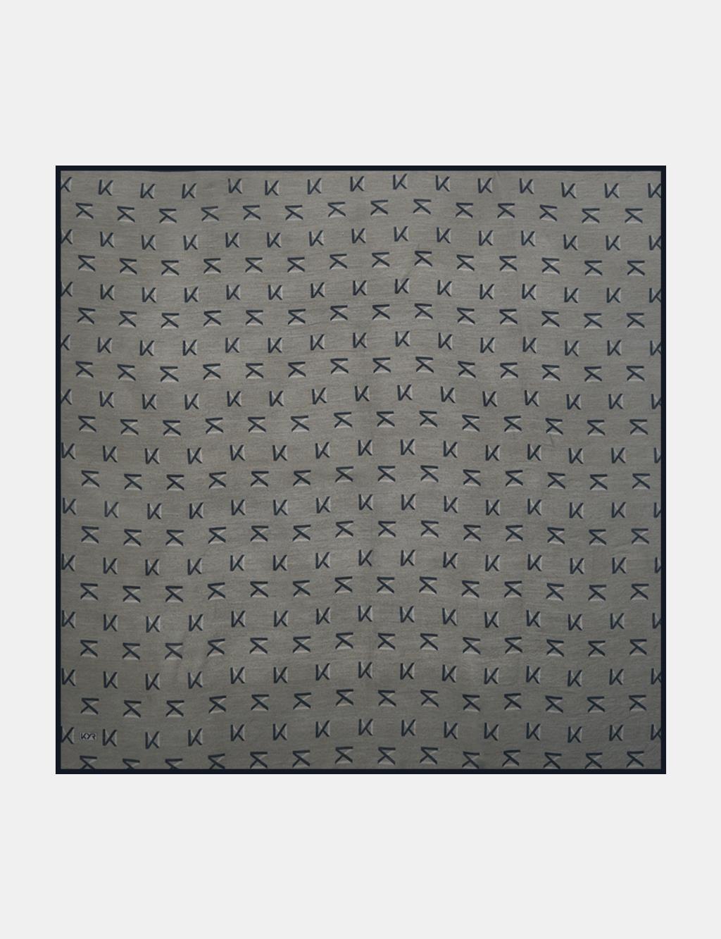 Logo Viscose Scarf in Khaki