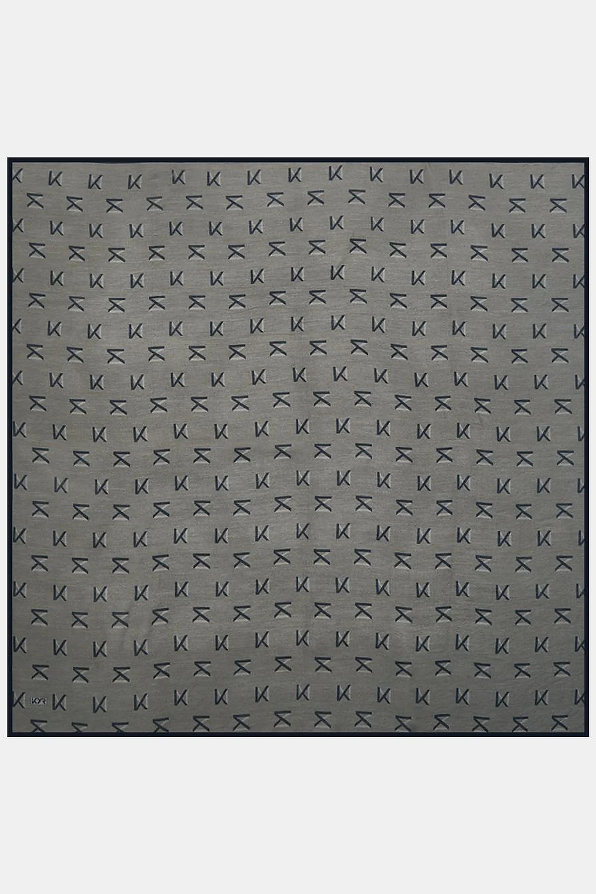 Logo Viscose Scarf in Khaki