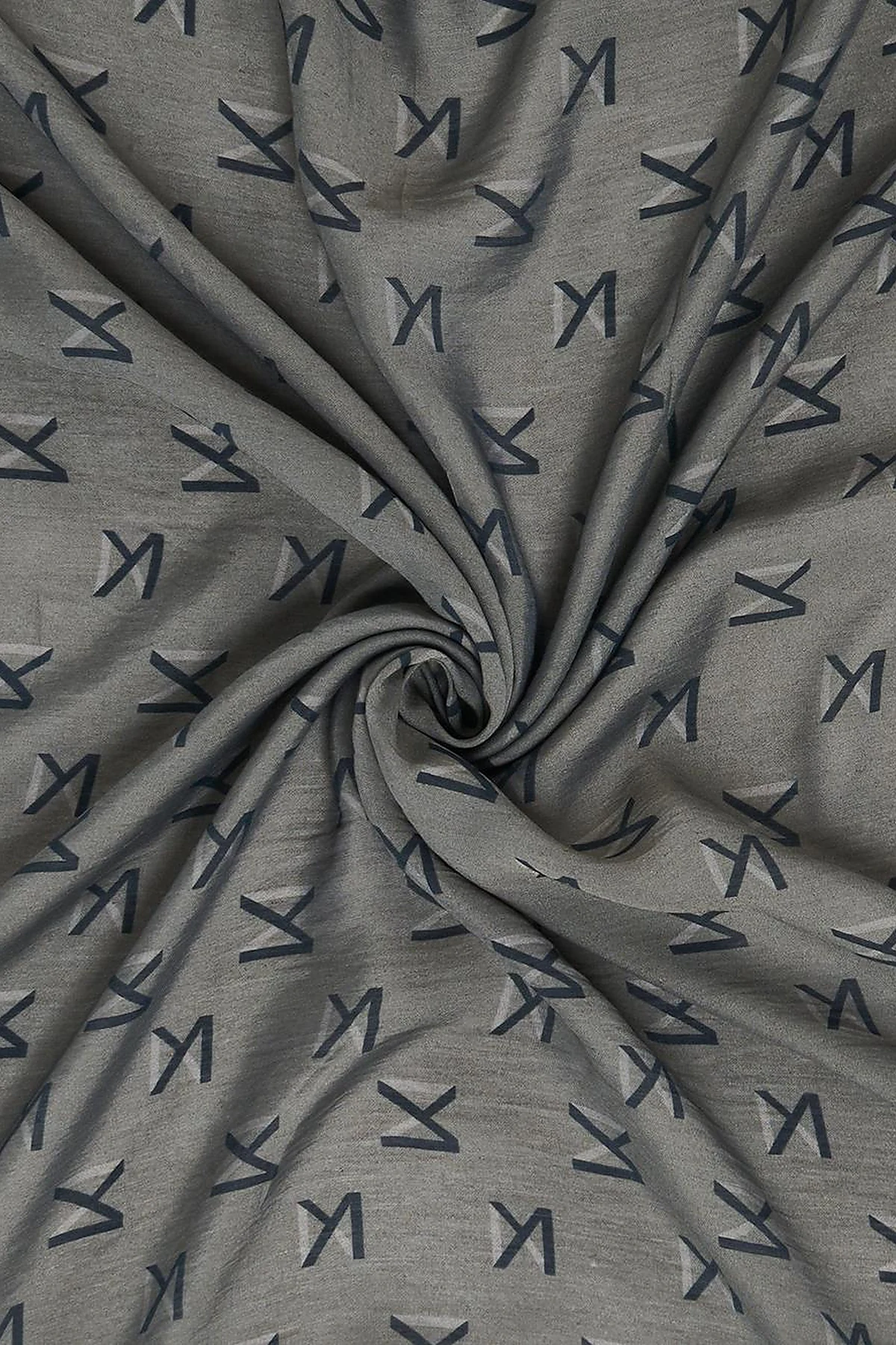 Logo Viscose Scarf in Khaki
