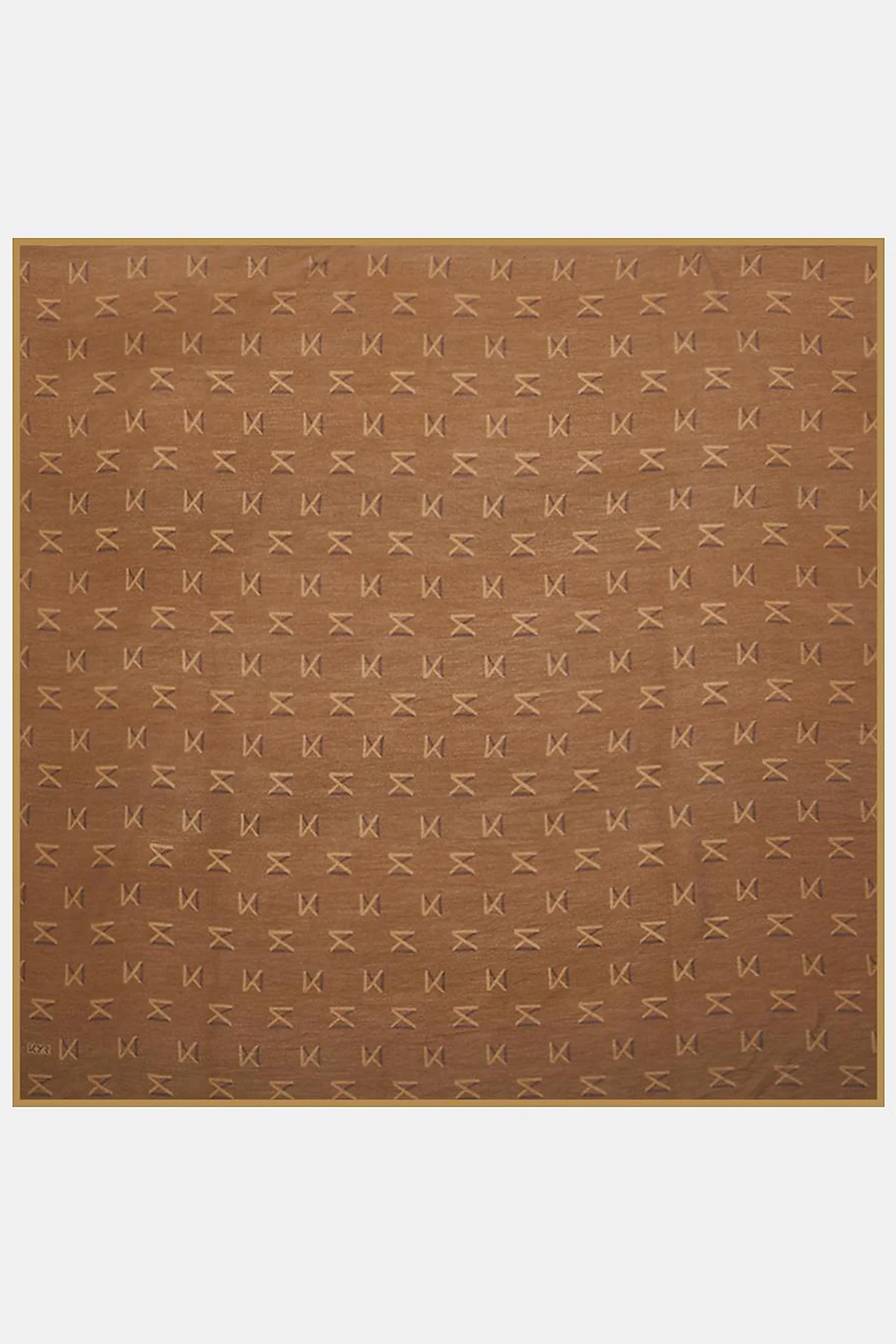 Logo Viscose Scarf in Brown
