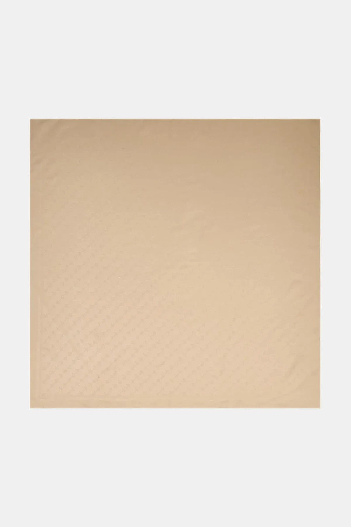 Minimal Monogram Patterned Scarf Beige