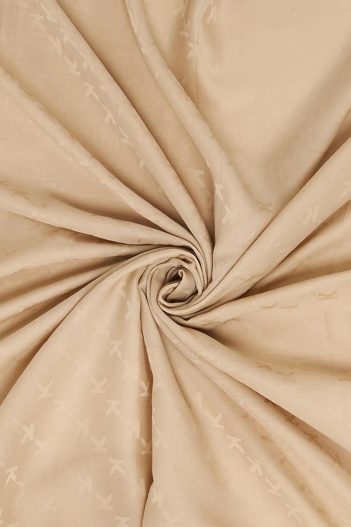 Minimal Monogram Patterned Scarf Beige