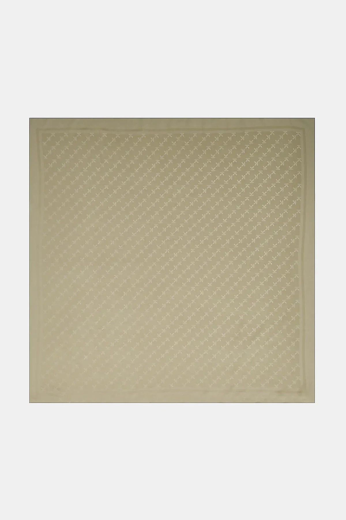 Minimal Monogram Patterned Scarf Mint