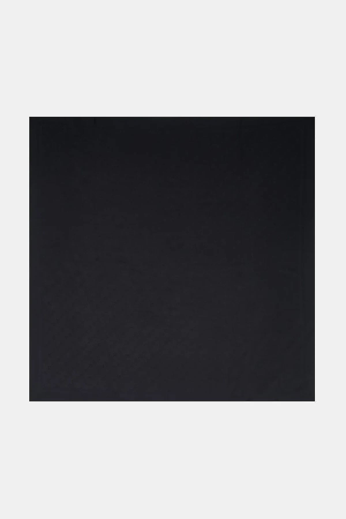 Minimal Monogram Patterned Scarf Black