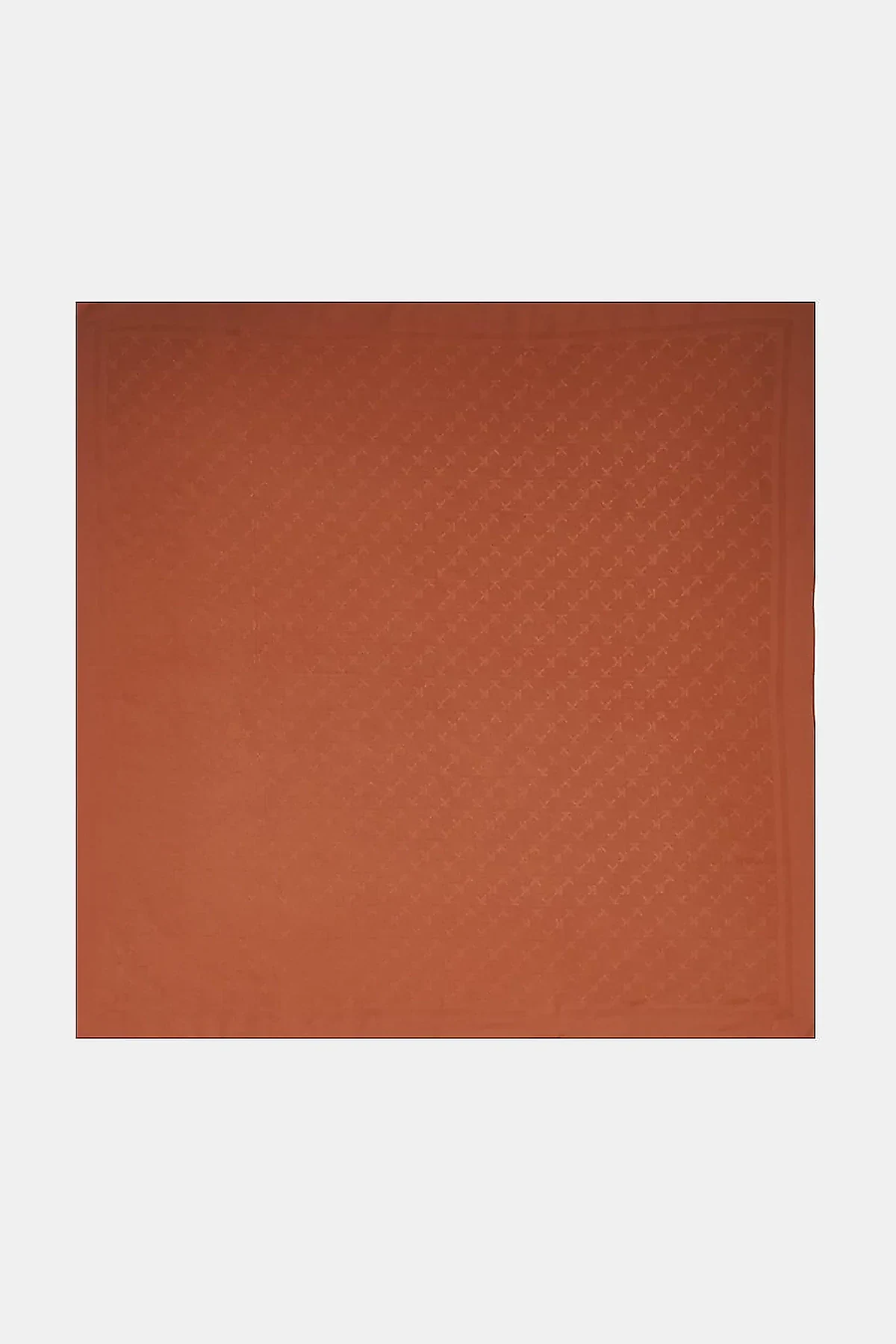 Minimal Monogram Patterned Scarf Cinnamon