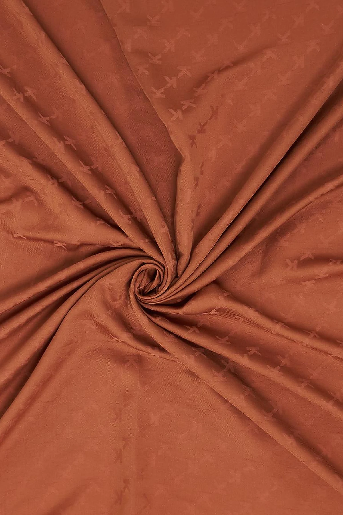 Minimal Monogram Patterned Scarf Cinnamon