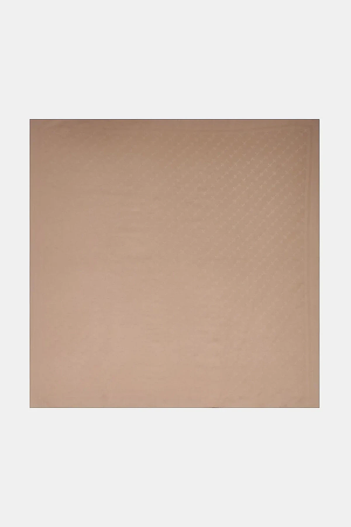 Minimal Monogram Patterned Scarf Mink