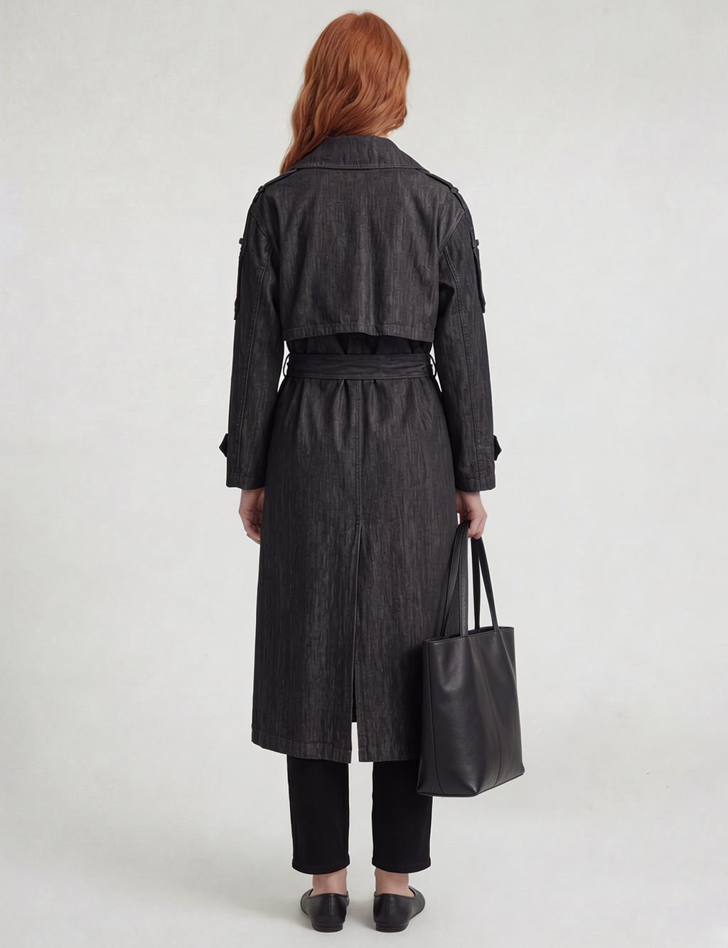 Washed Trench Coat Anthracite