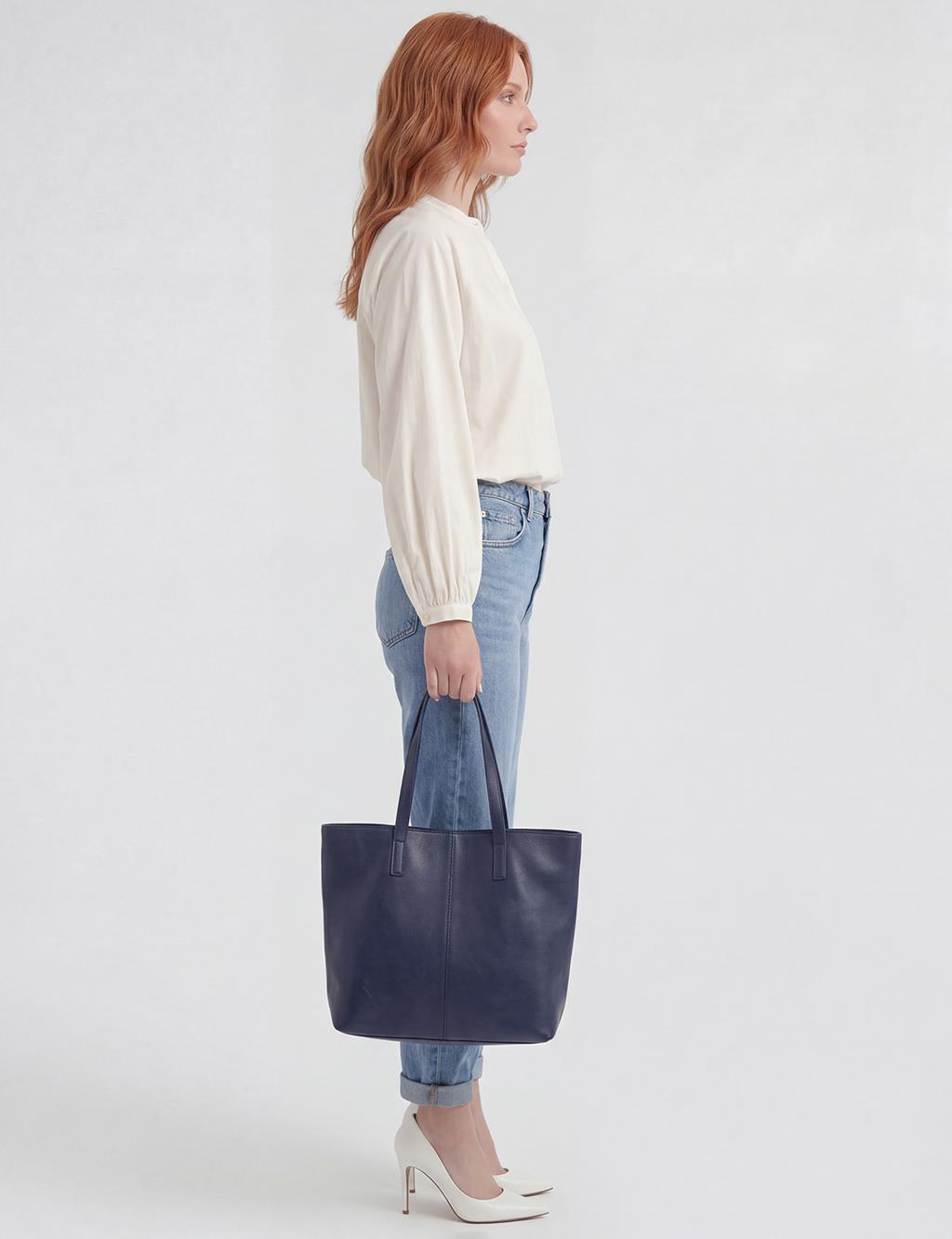 Reglan Kol Pamuklu Bluz Ekru 