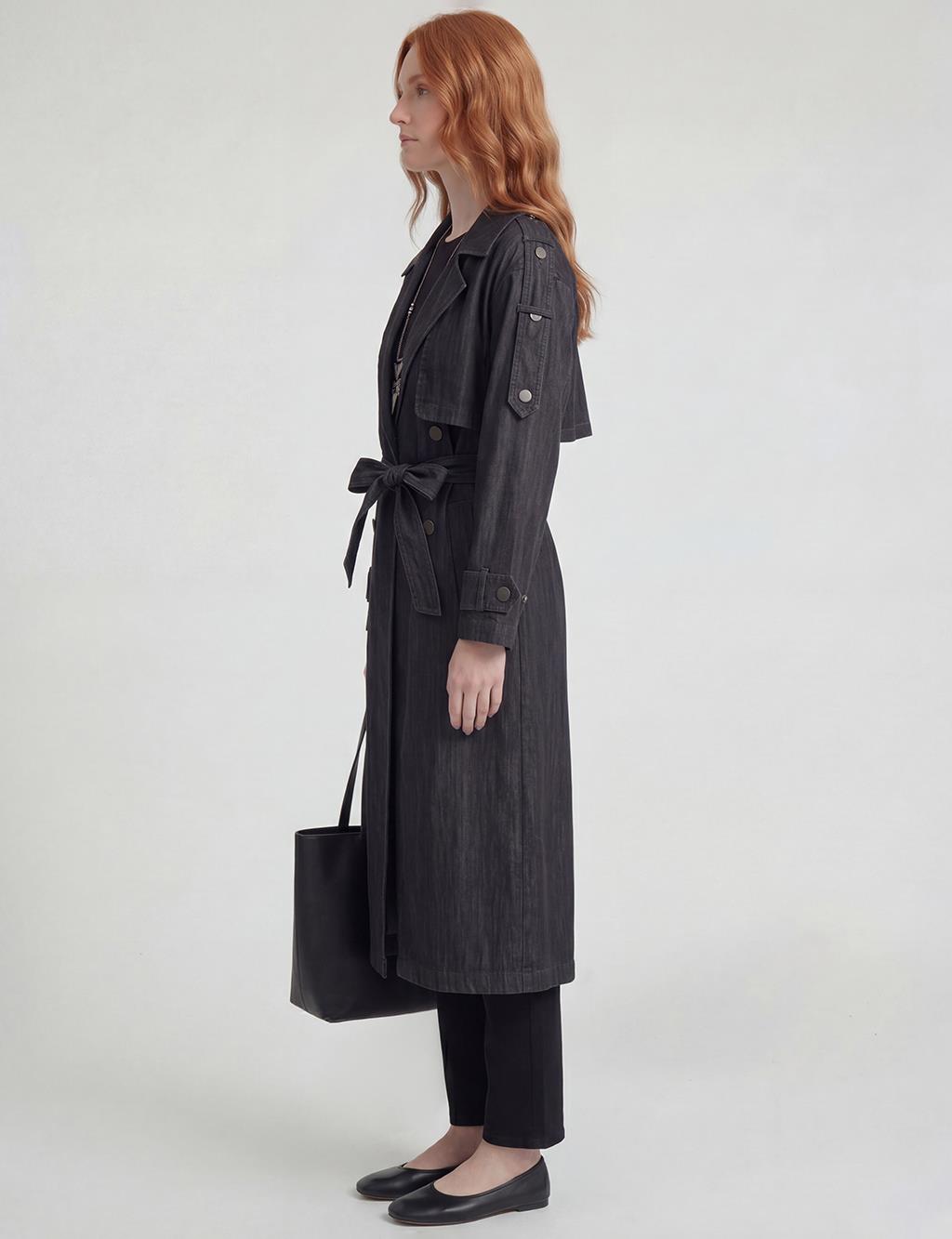 Washed Trench Coat Anthracite