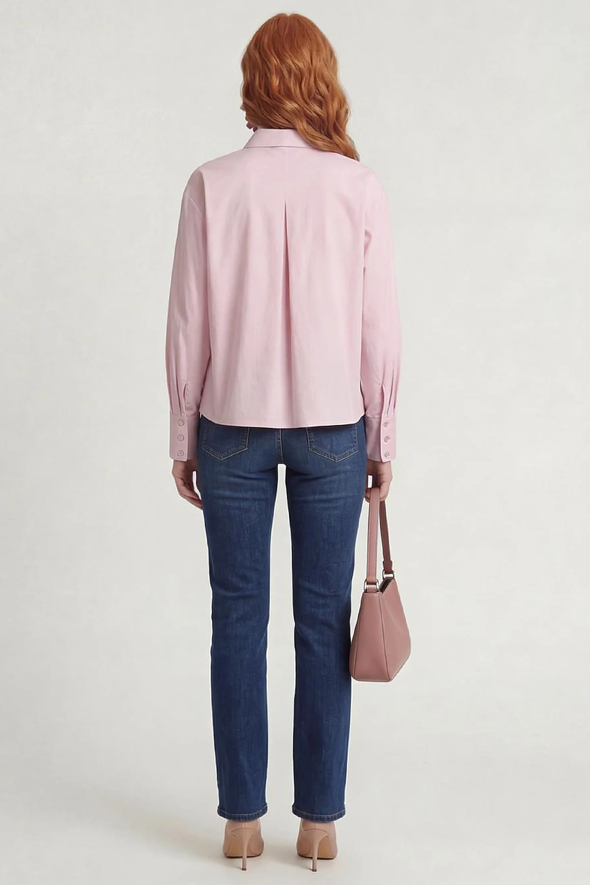 Tie-Detail Cotton Blouse Lilac