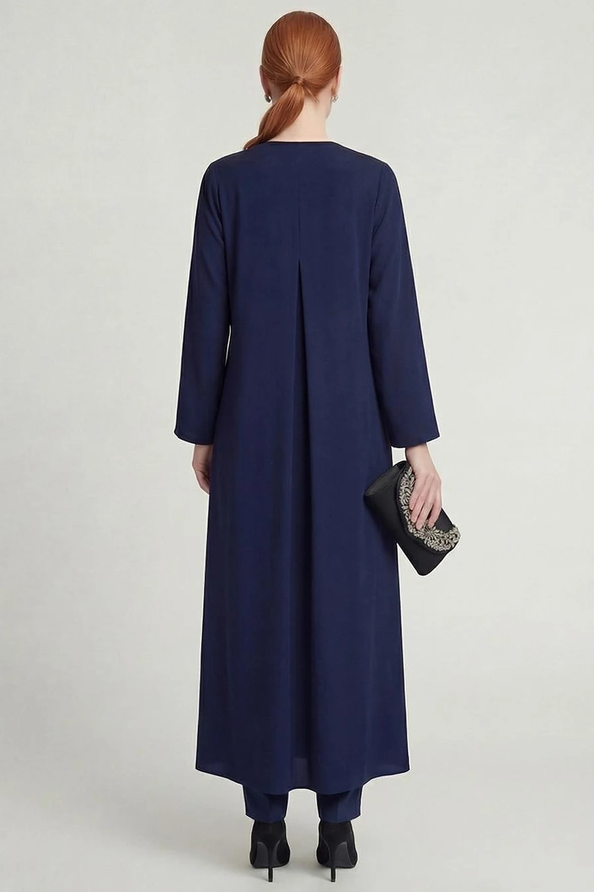 Wrap-Front Cardigan Dark Navy