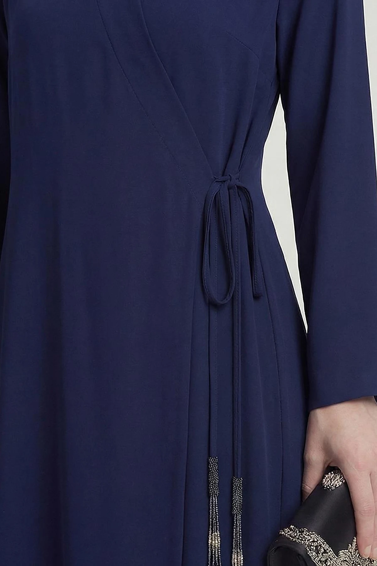 Wrap-Front Cardigan Dark Navy
