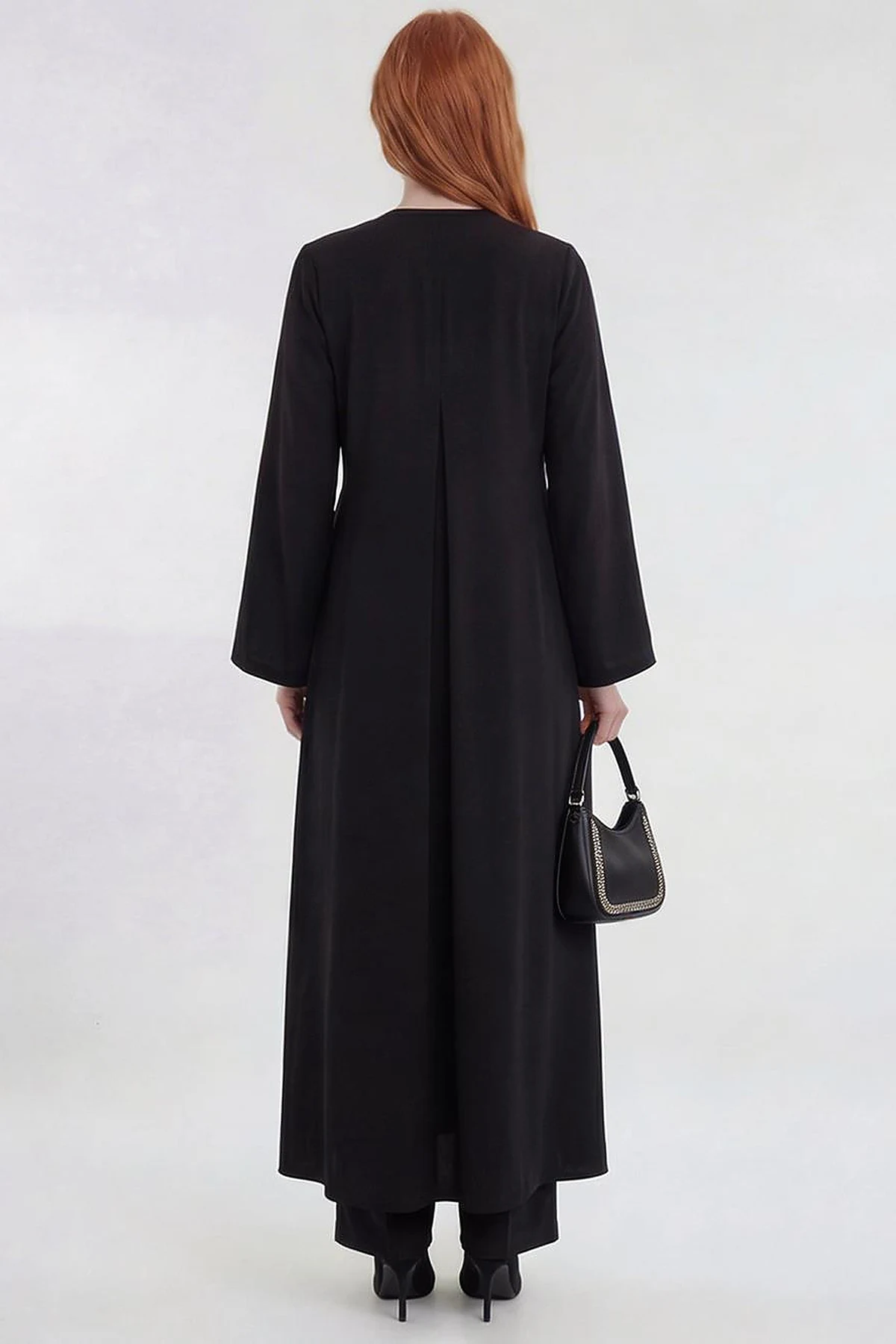 Wrap-Front Cardigan Black