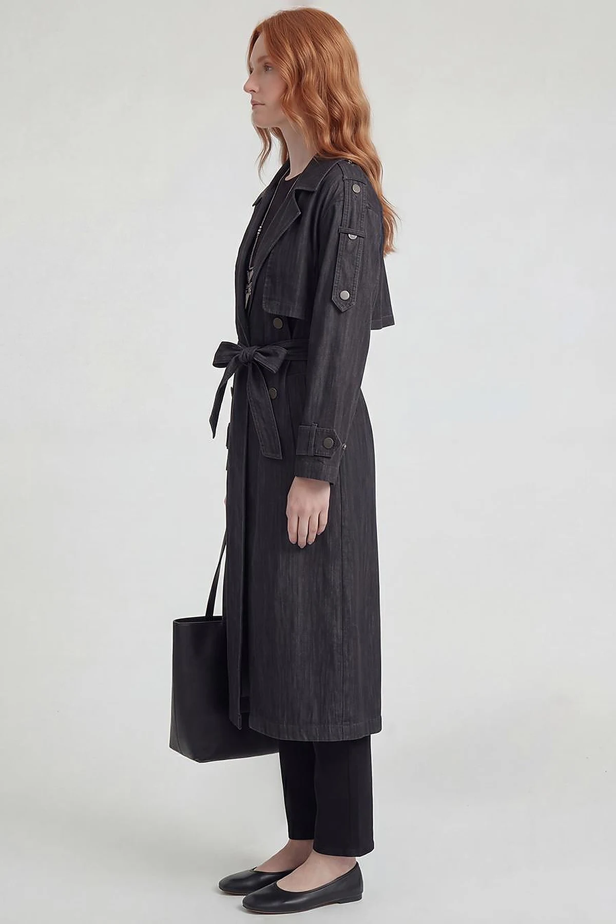 Washed Trench Coat Anthracite