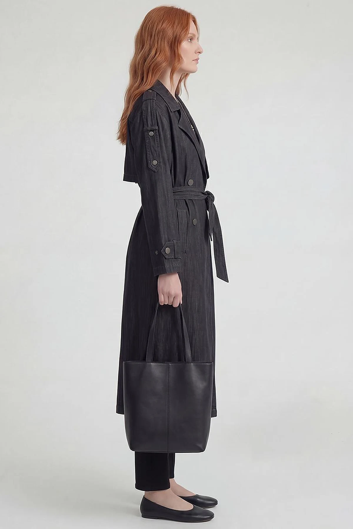 Washed Trench Coat Anthracite