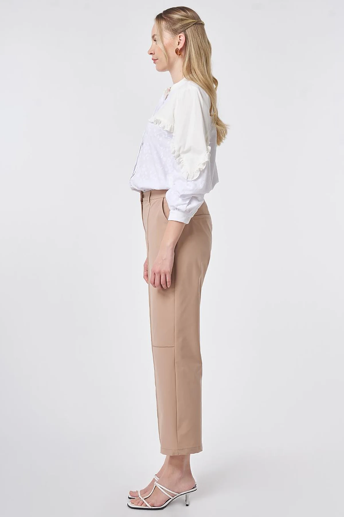 Seam Detailed Pants Beige