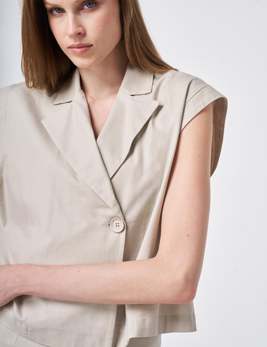 Vest Two-Piece Set Stone