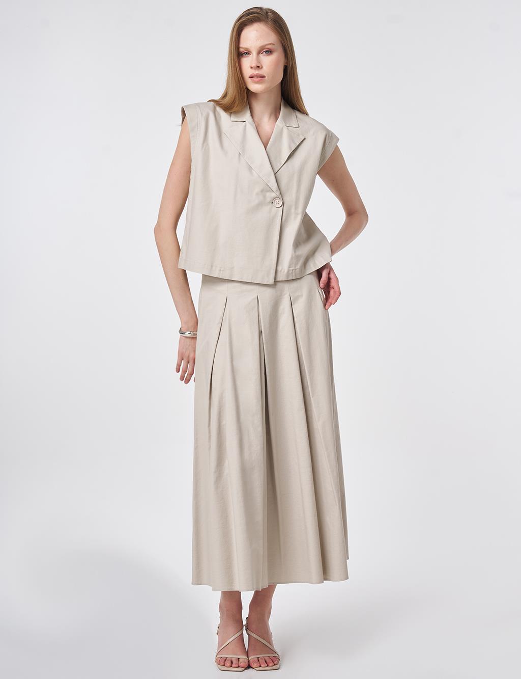 Vest Two-Piece Set Stone