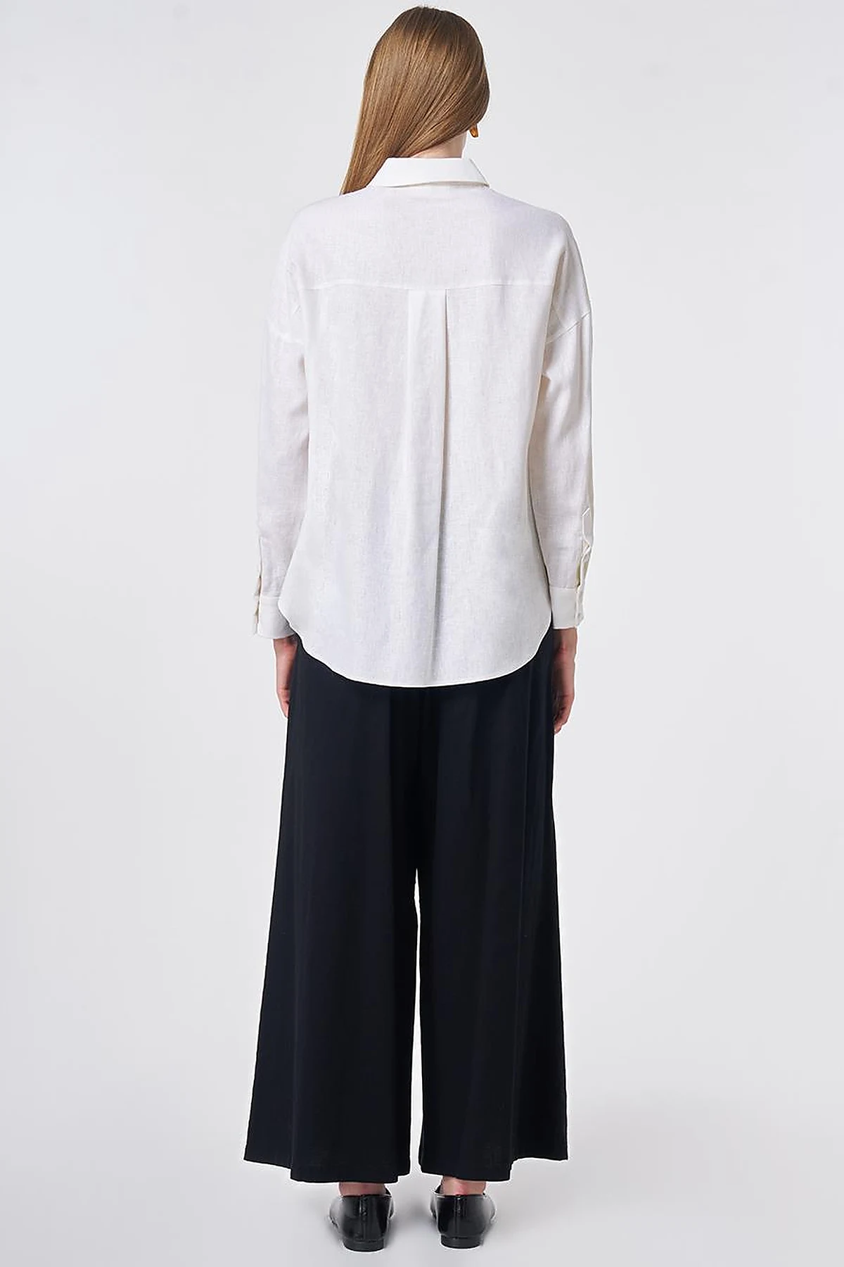 Sport Stitch Linen-Lyocell Tunic Optical White