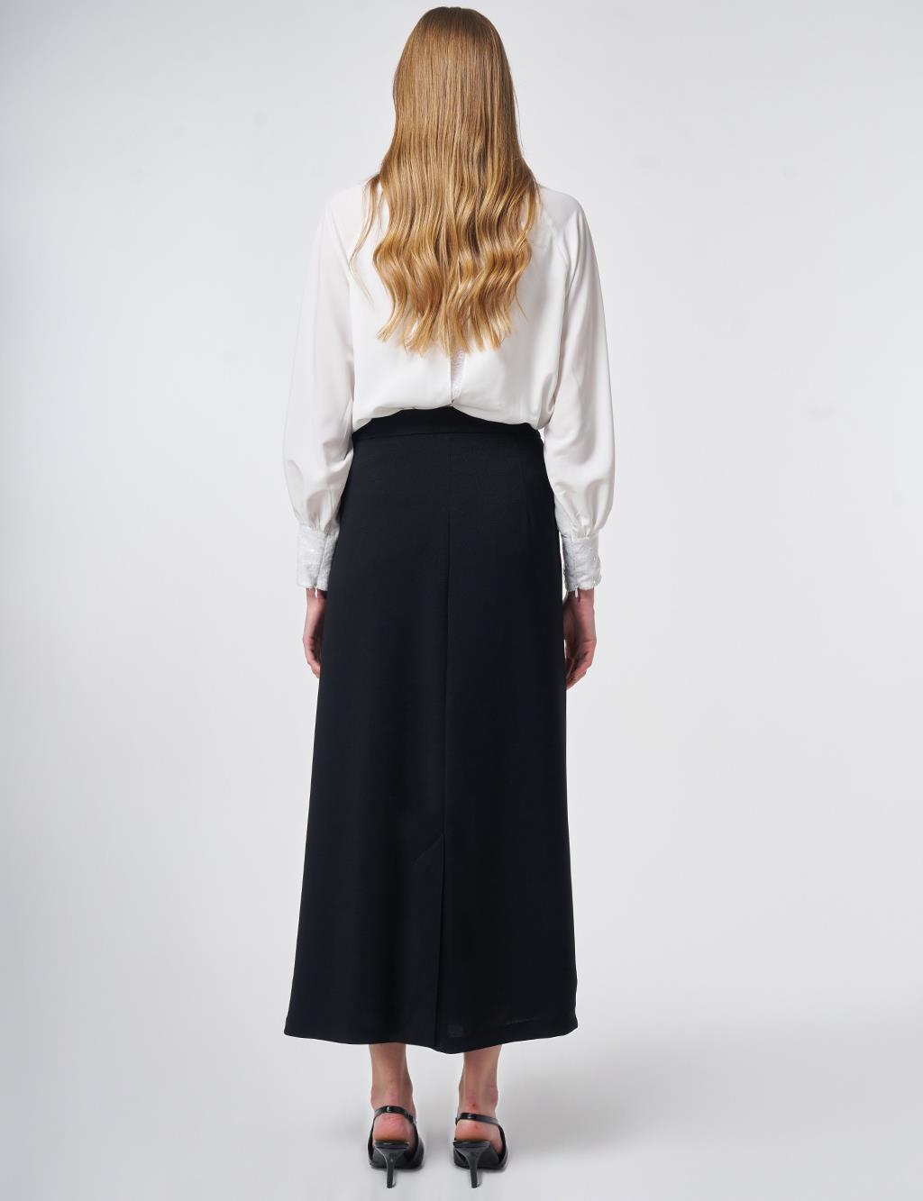 High Waist Pencil Skirt Black