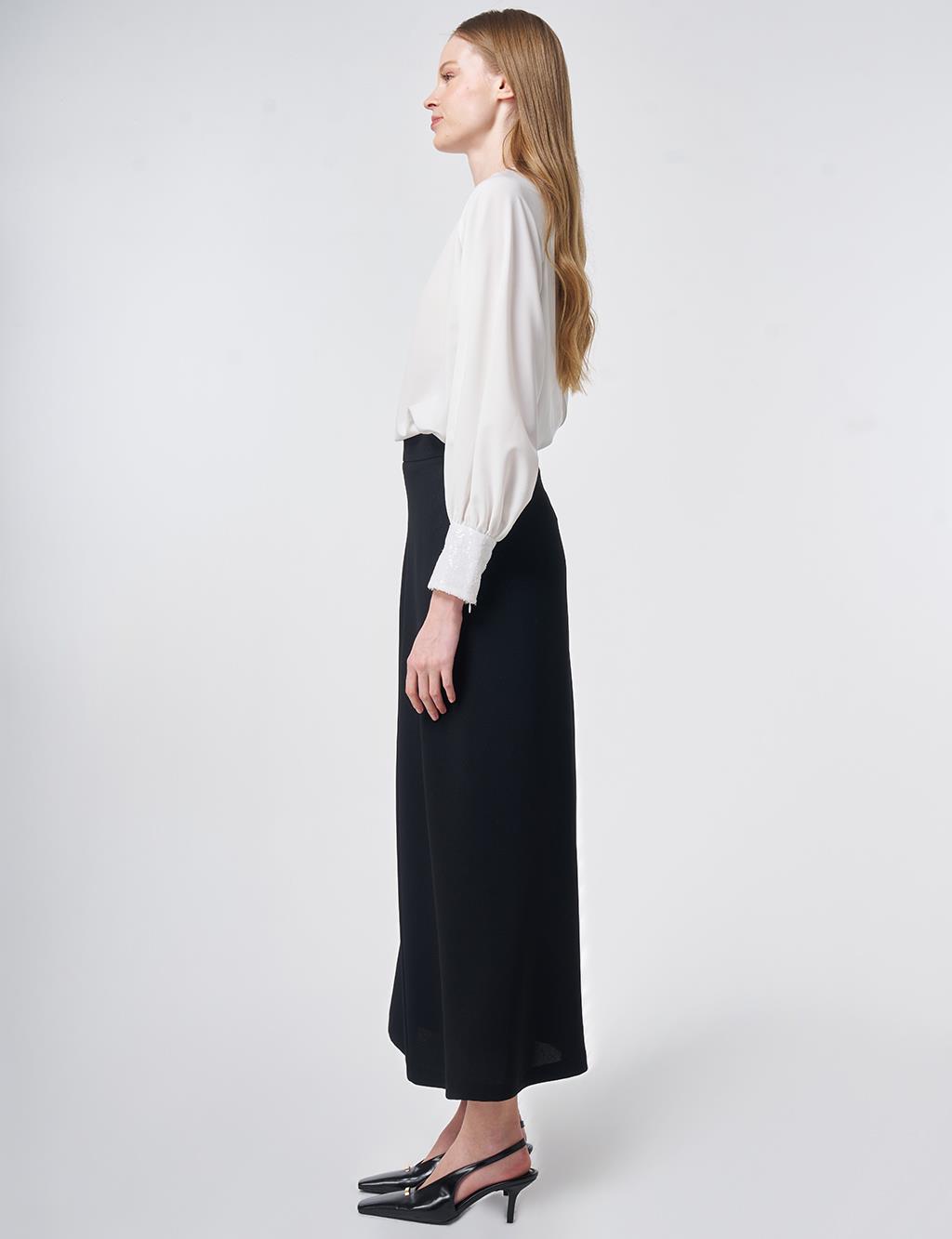 High Waist Pencil Skirt Black