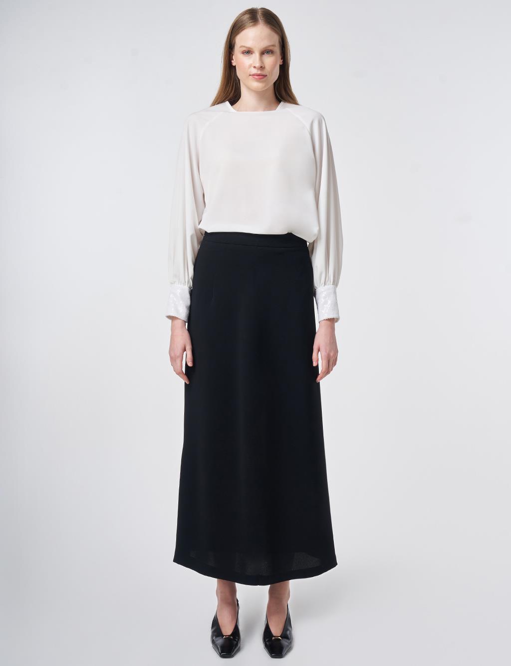 High Waist Pencil Skirt Black