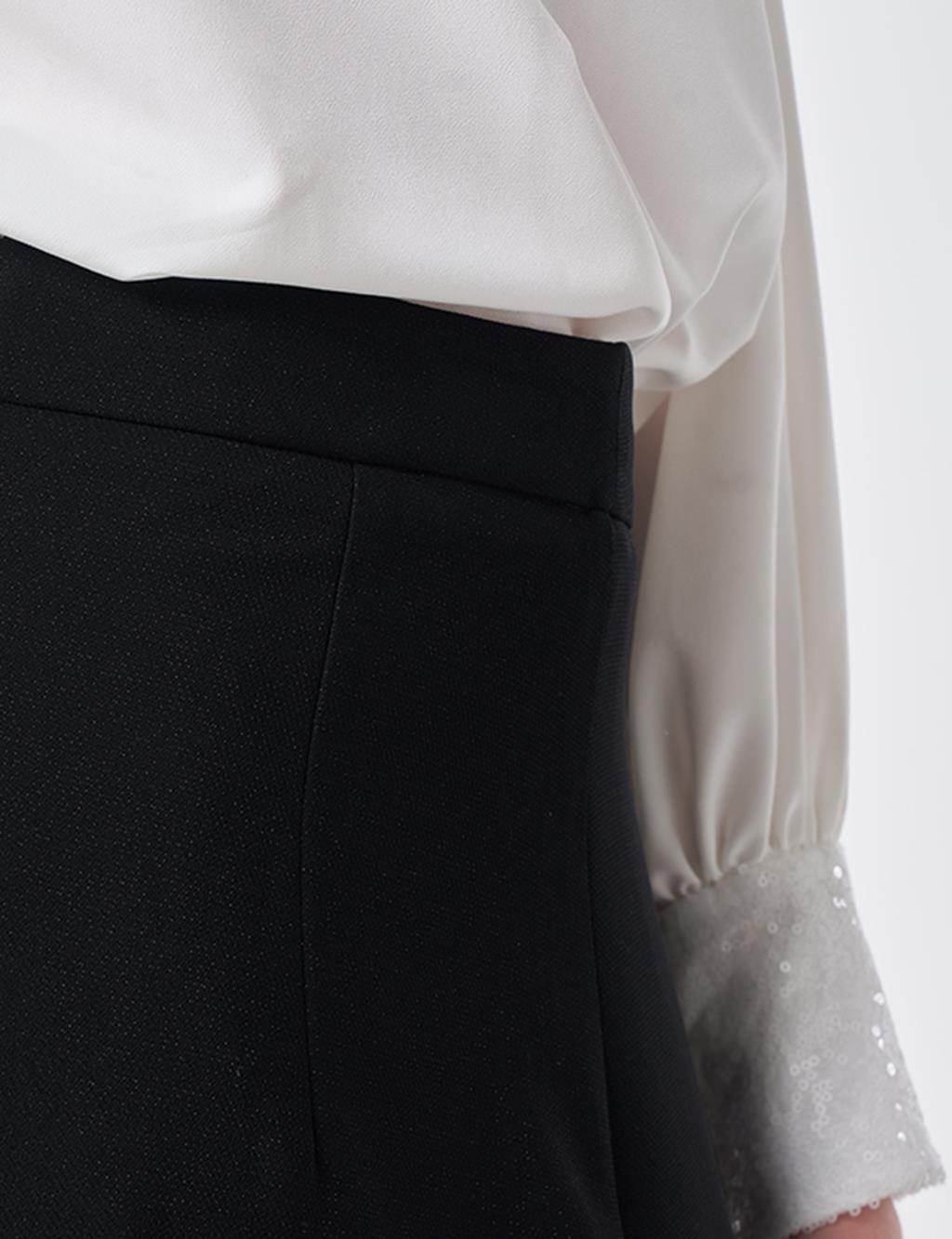 High Waist Pencil Skirt Black