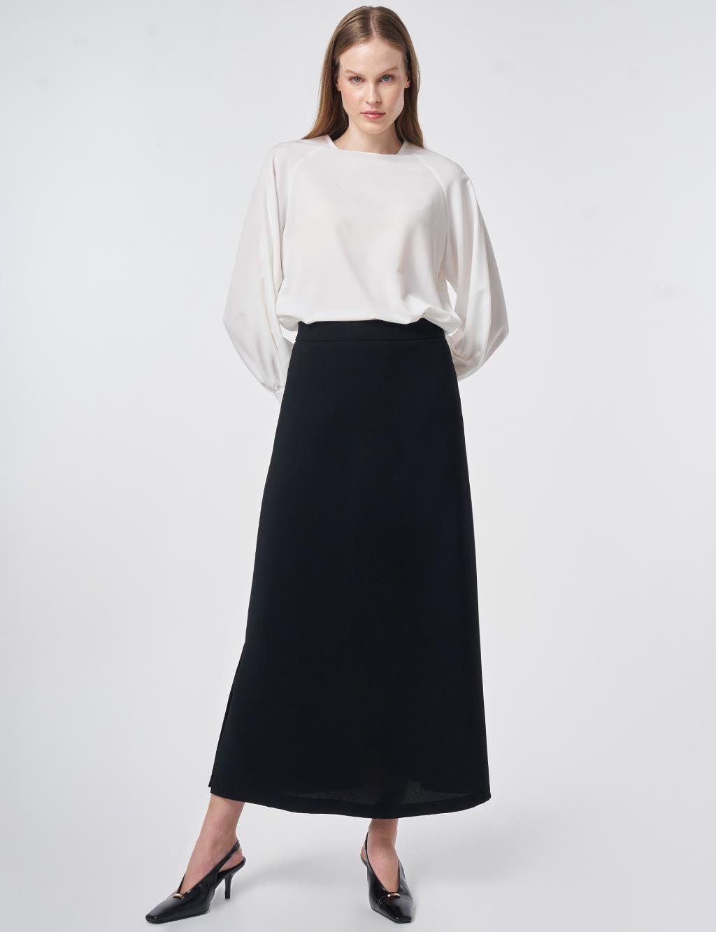 High Waist Pencil Skirt Black