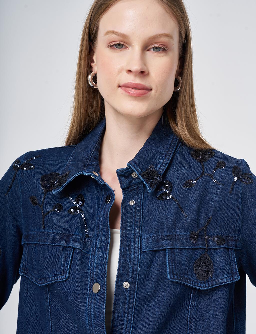 Flap Pocket Denim Jacket – Indigo