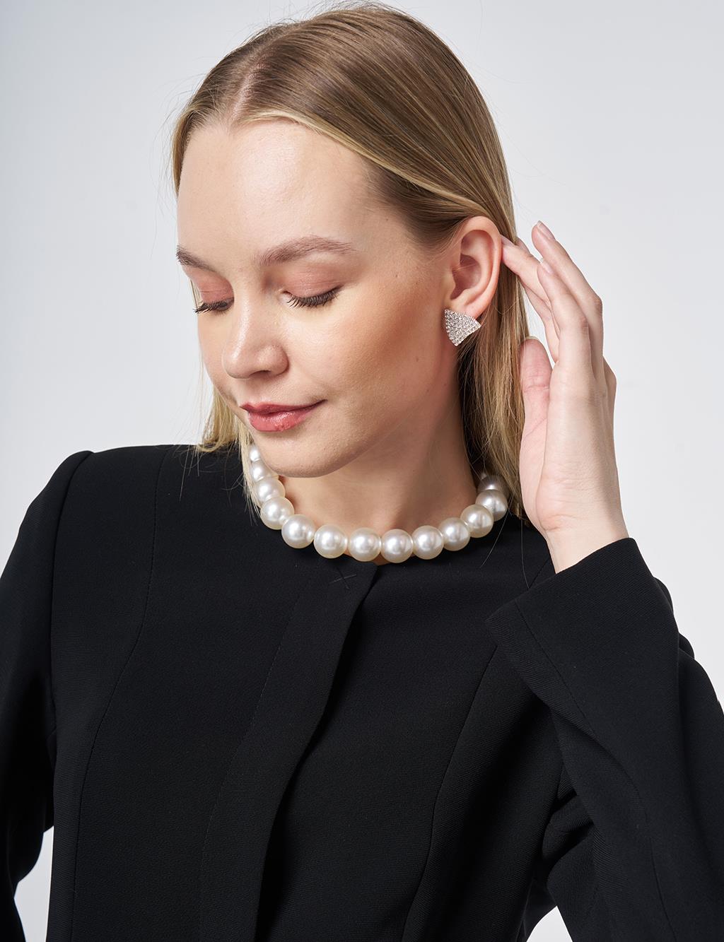 Belt Detailed Two-Piece Set – Black