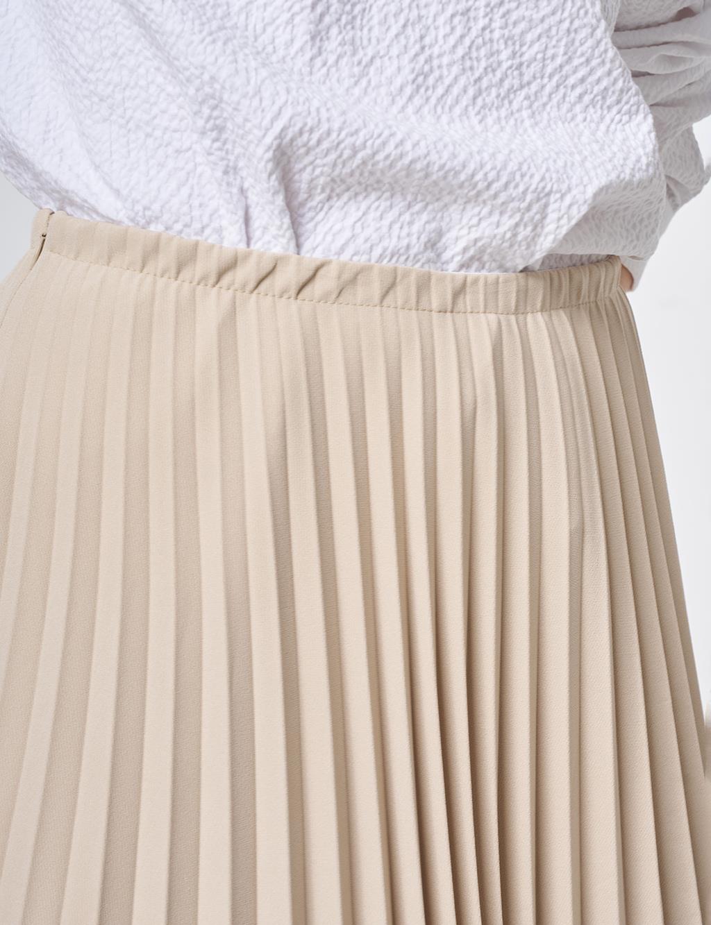 Stone Pleated Skirt