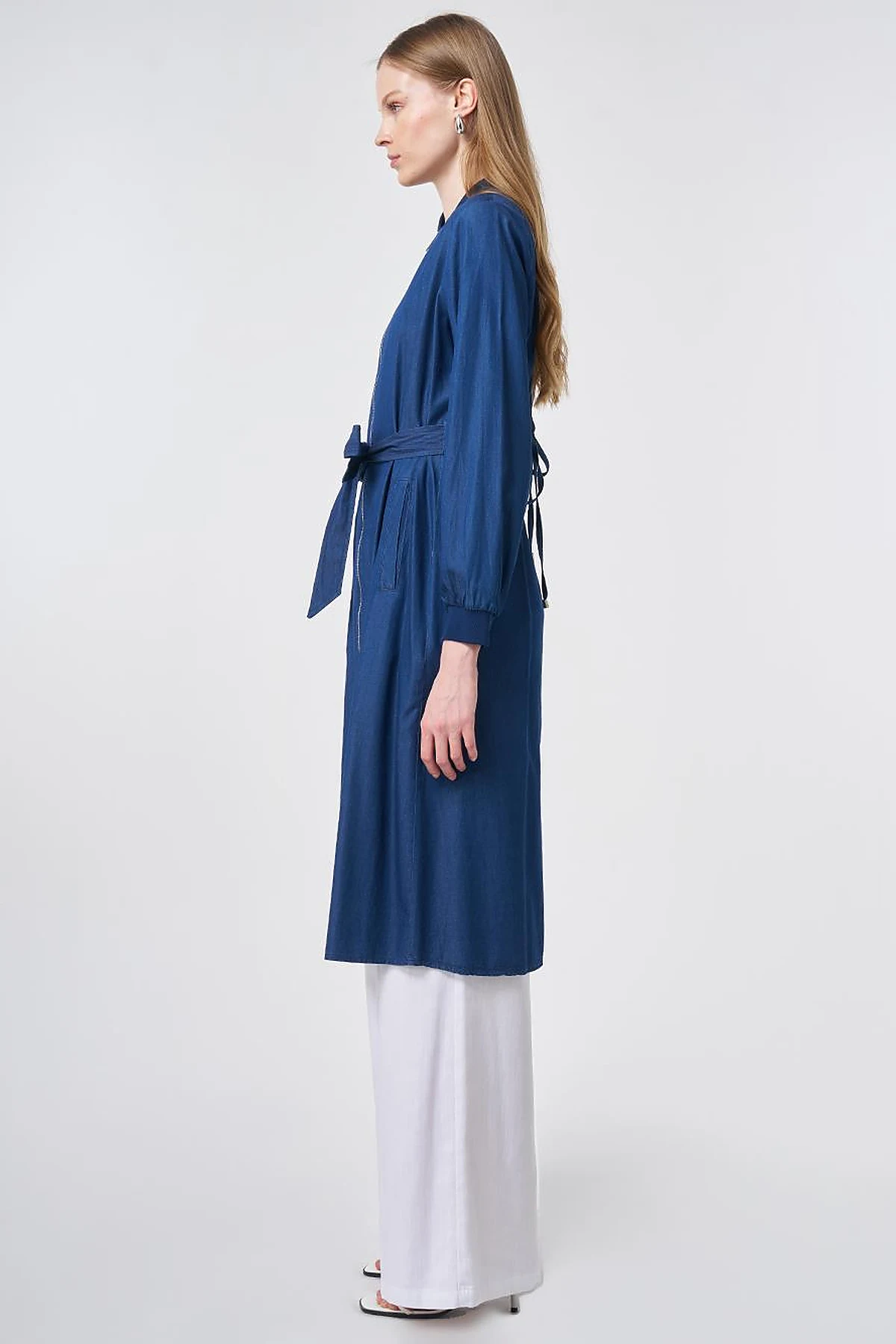 Relaxed Fit Washed Tunic Indigo